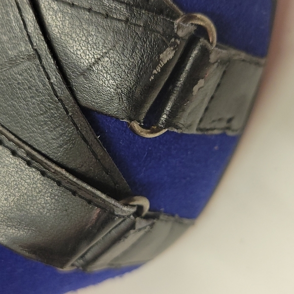 Christian Louboutin Nitoinimoi Bandage Suede Leather Blue Black Ankle Bo… - Picture 16 of 16